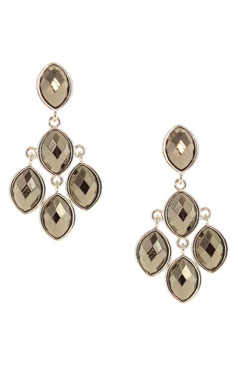 Ella Oval Drop Earrings