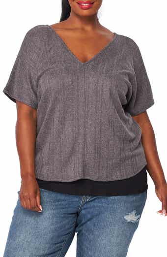 BLUEGREY Double V-Neck Top