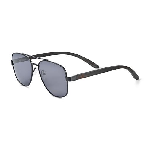 Earth Wood Reine Polarized Sunglasses In Gray