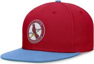 Nike Men's Nike Red/Light Blue St. Louis Cardinals Rewind Cooperstown True Performance Fitted Hat