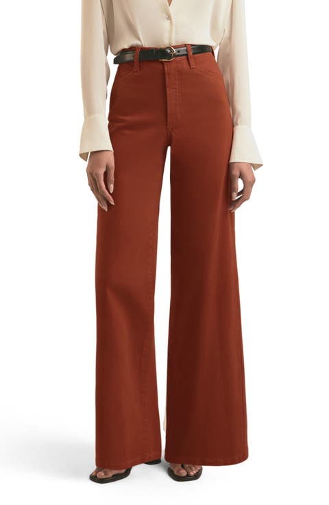 The Mischa Wide Leg Jeans (Equestrian Saddle)