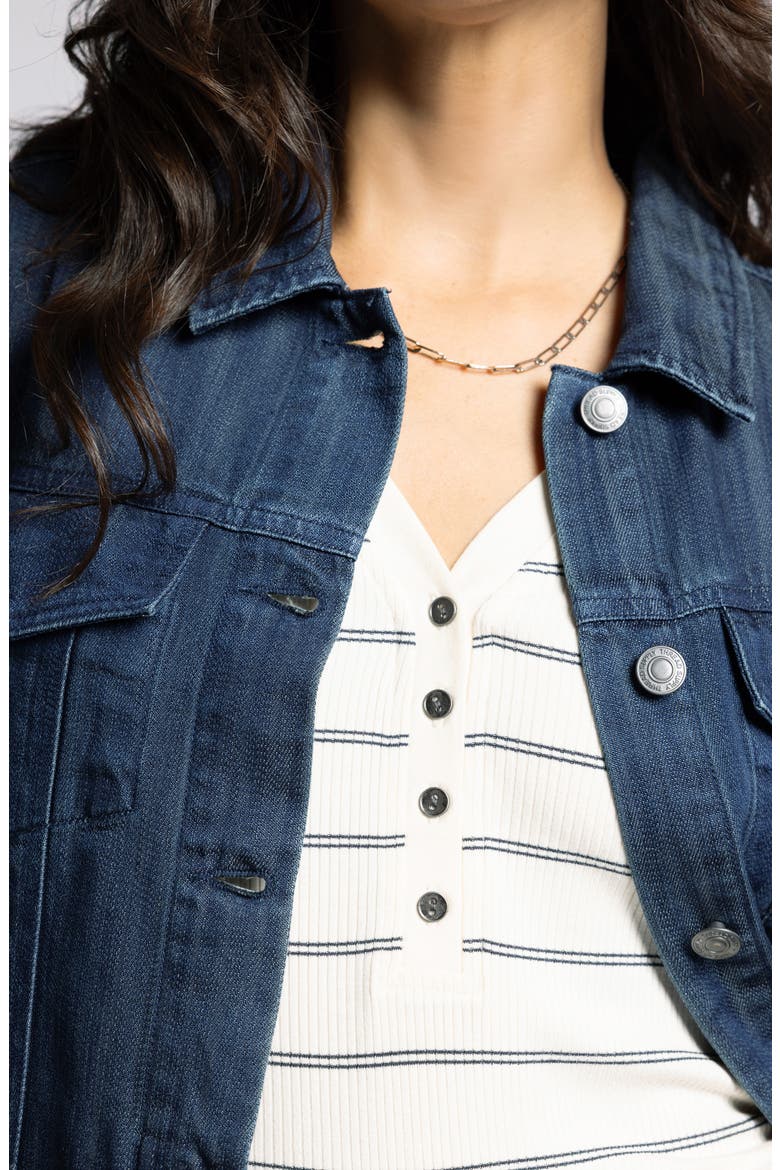 Jackie Denim Trucker Jacket, Alternate, color, INK WASH