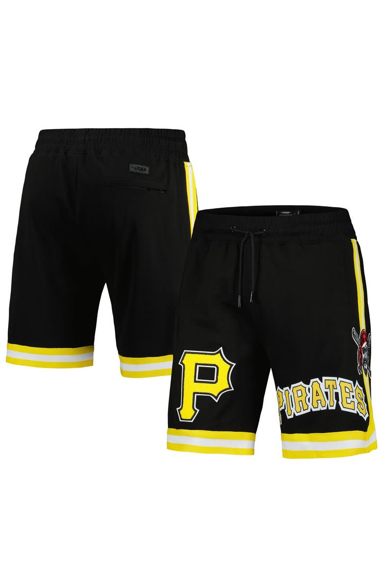 PRO STANDARD Men's Pro Standard Black Pittsburgh Pirates Team Shorts, Main, color, 