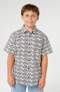 Rip Curl Kids' Artist of the Search Short Sleeve Button-Up Shirt