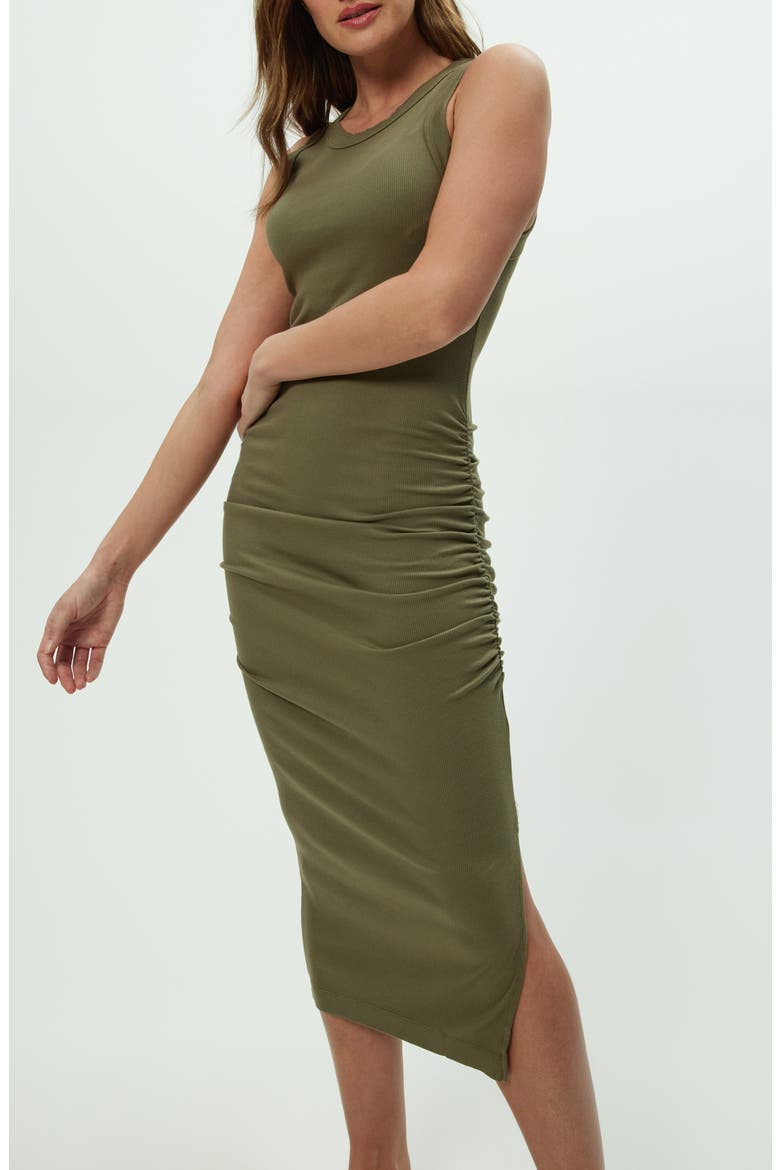 Wren Side Slit Sleeveless Body-Con Midi Dress, Alternate, color, CAPER