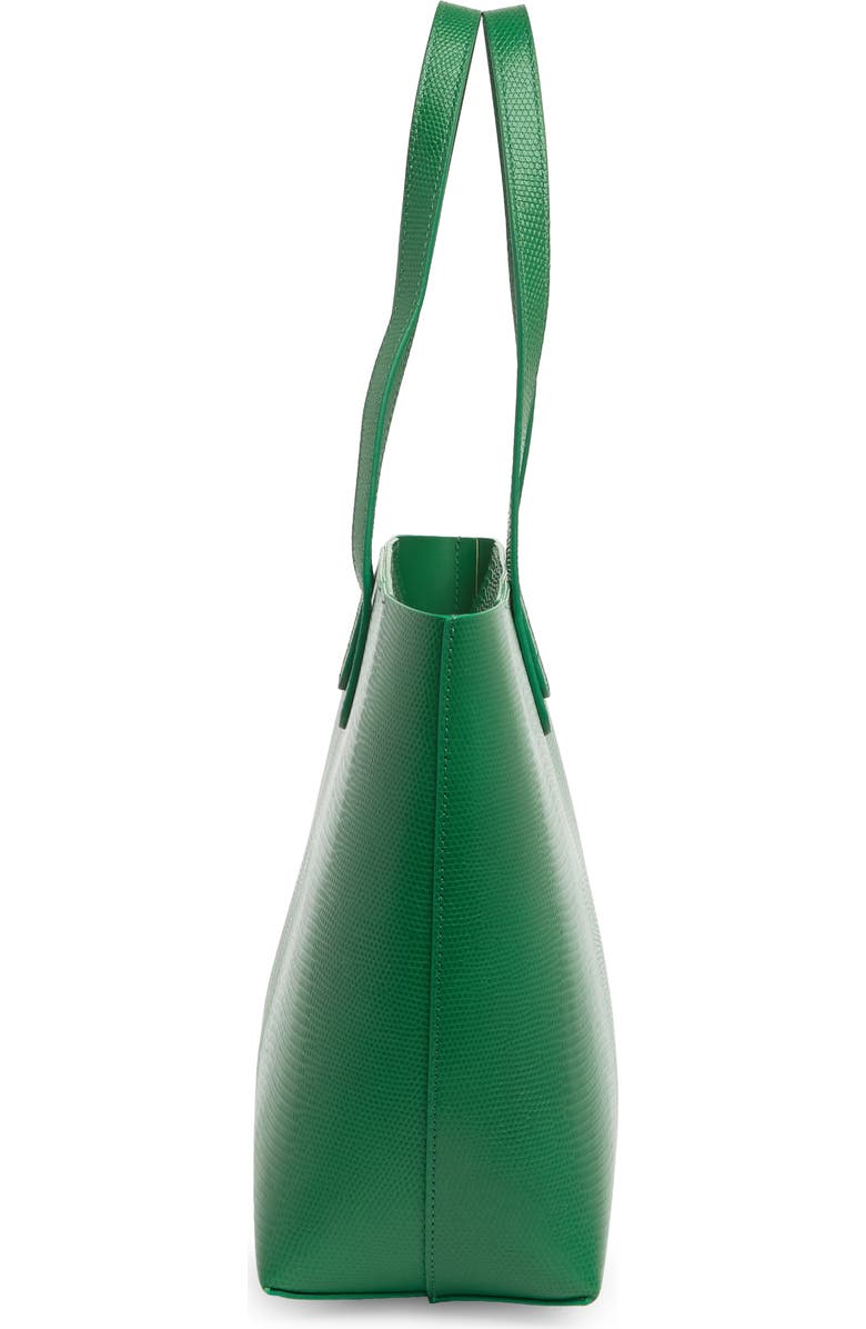 Mansur Gavriel Small Leather Zip Tote, Alternate, color, Leaf