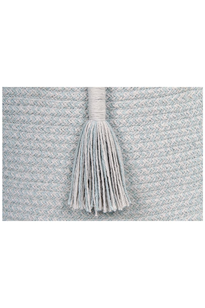 Tassel Basket, Alternate, color, PEARL BLUE