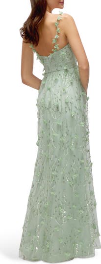 Floral Embroidered Gown
