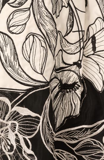 Embroidered Organza Midi Dress