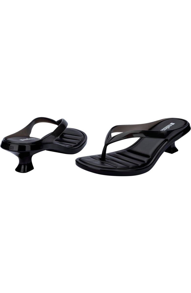 Melissa Kitten Heel Flip Flop, Alternate, color, Black