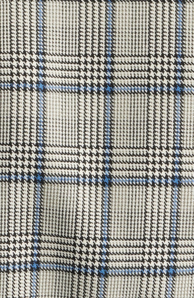 Anne Klein Belted Plaid Blazer, Alternate, color, Blue Carbon Multi