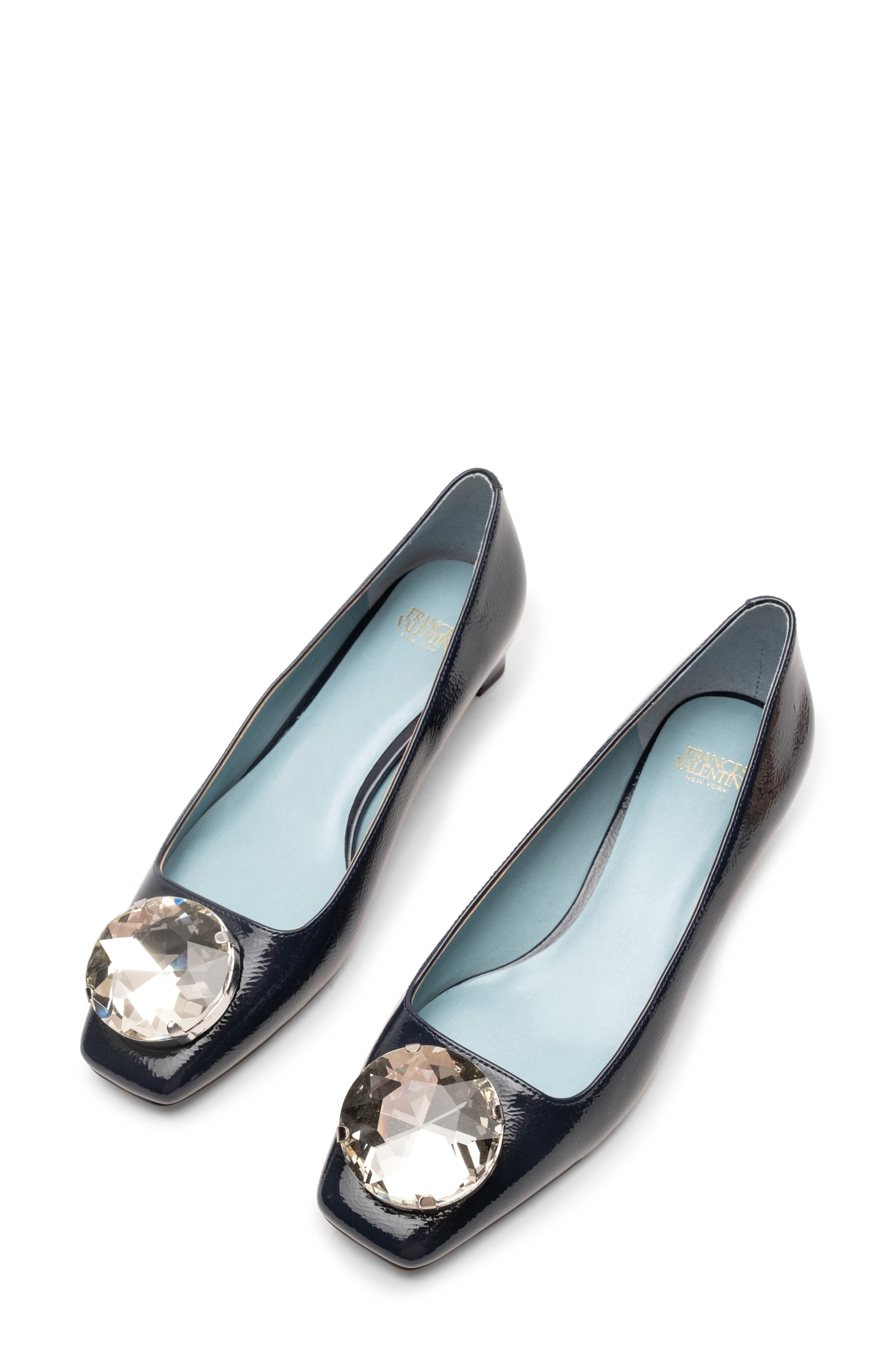 Mary Embellished Square Toe Pump, Alternate, color, NAVY
