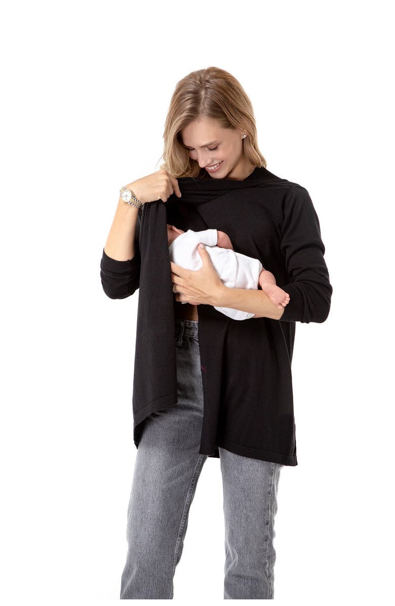Accouchée Casual Elegance Long Sleeve Maternity/Nursing Knit Top, Alternate, color,