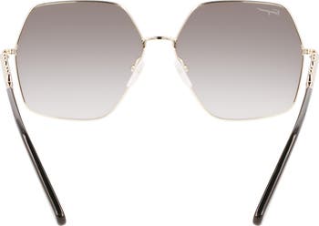 Gancini 61mm Gradient Rectangular Sunglasses