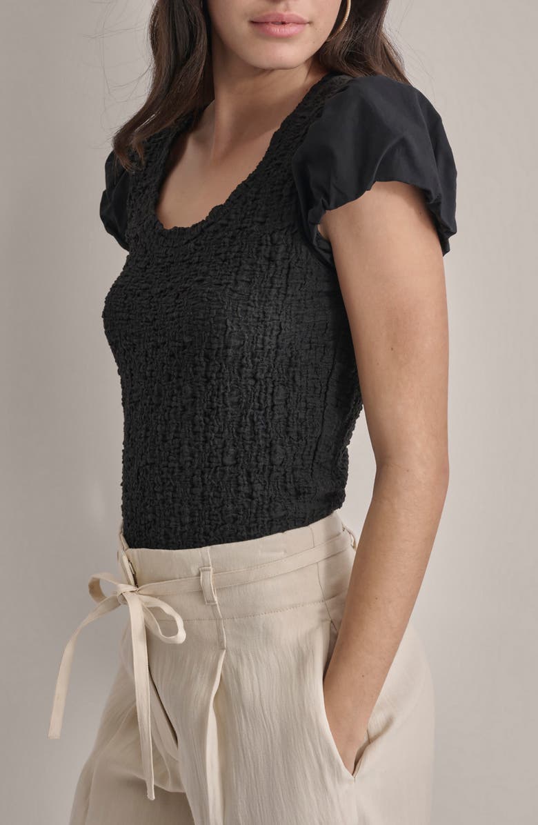 DKNY Puff Sleeve Top, Alternate, color,