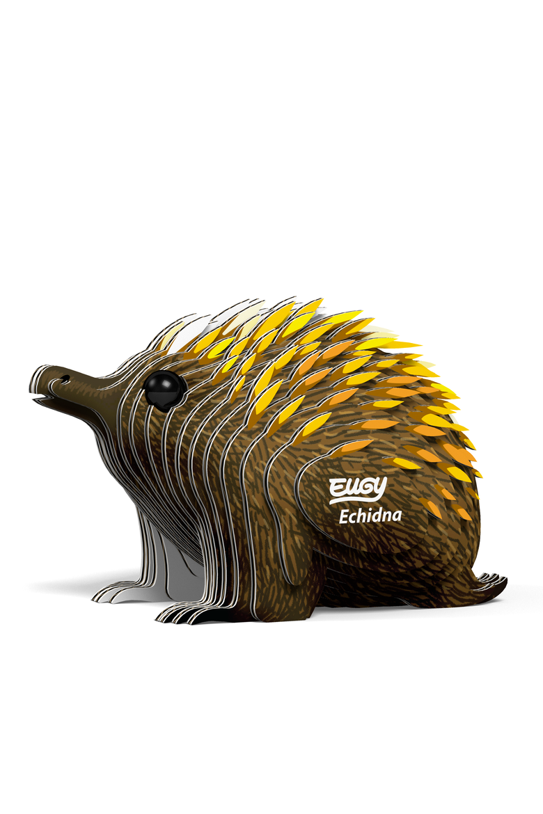 Echidna 3D Puzzle, Alternate, color, No Color