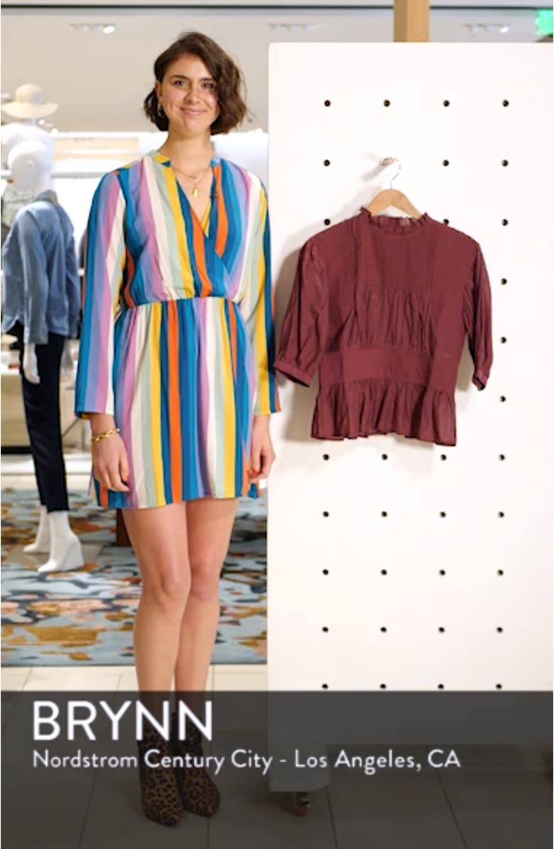 Pleated Peplum Top, sales video thumbnail