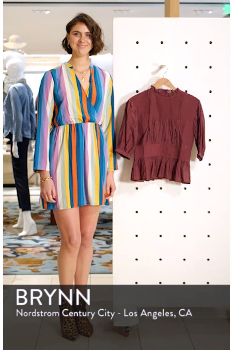 Pleated Peplum Top (Nordstrom Exclusive) video