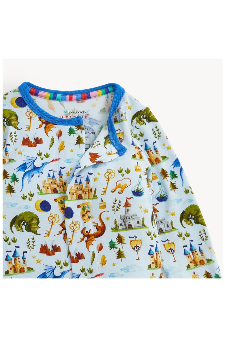 Kids' Dragons Tale Footie, Alternate, color, BLUE