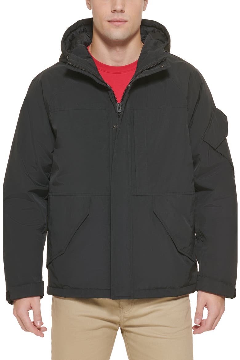 Levi's® Performance Storm Rain Jacket, Main, color, BLACK