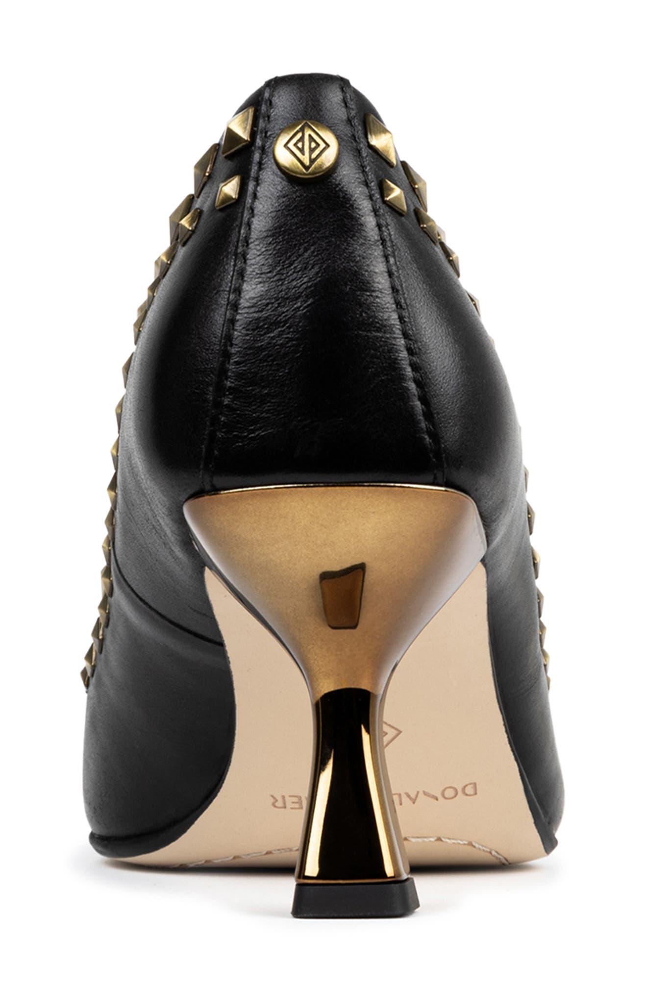 Donald Pliner Studded Square Toe Pump, Alternate, color, 