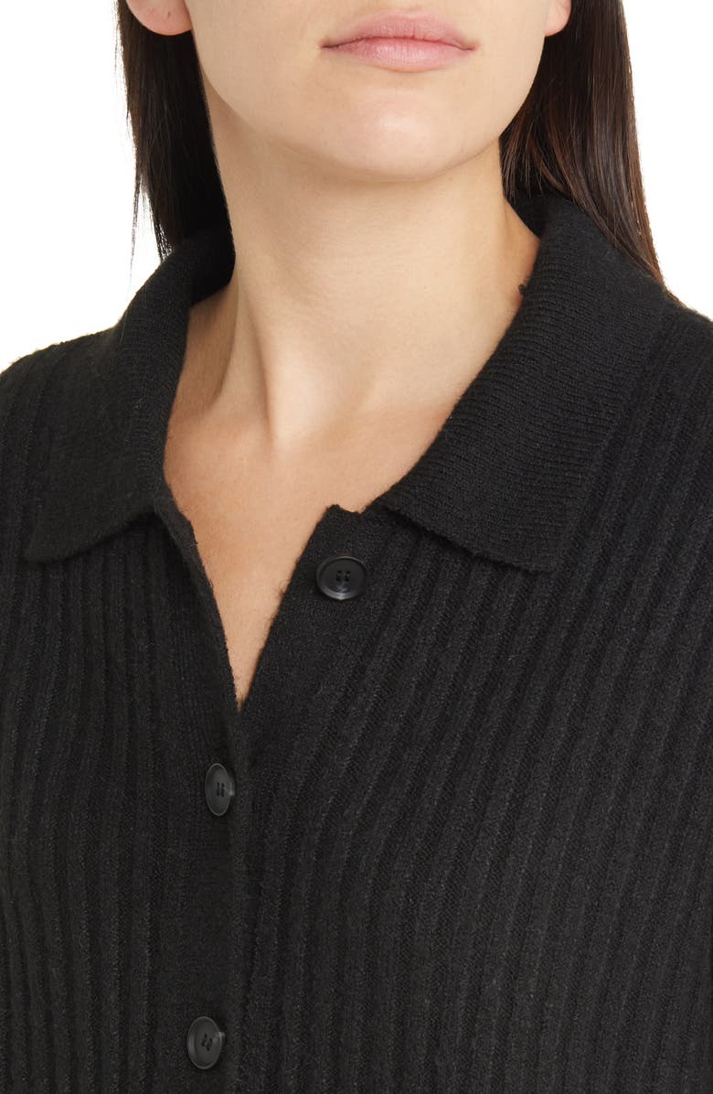 Treasure & Bond Rib Polo Cardigan, Alternate, color, 
