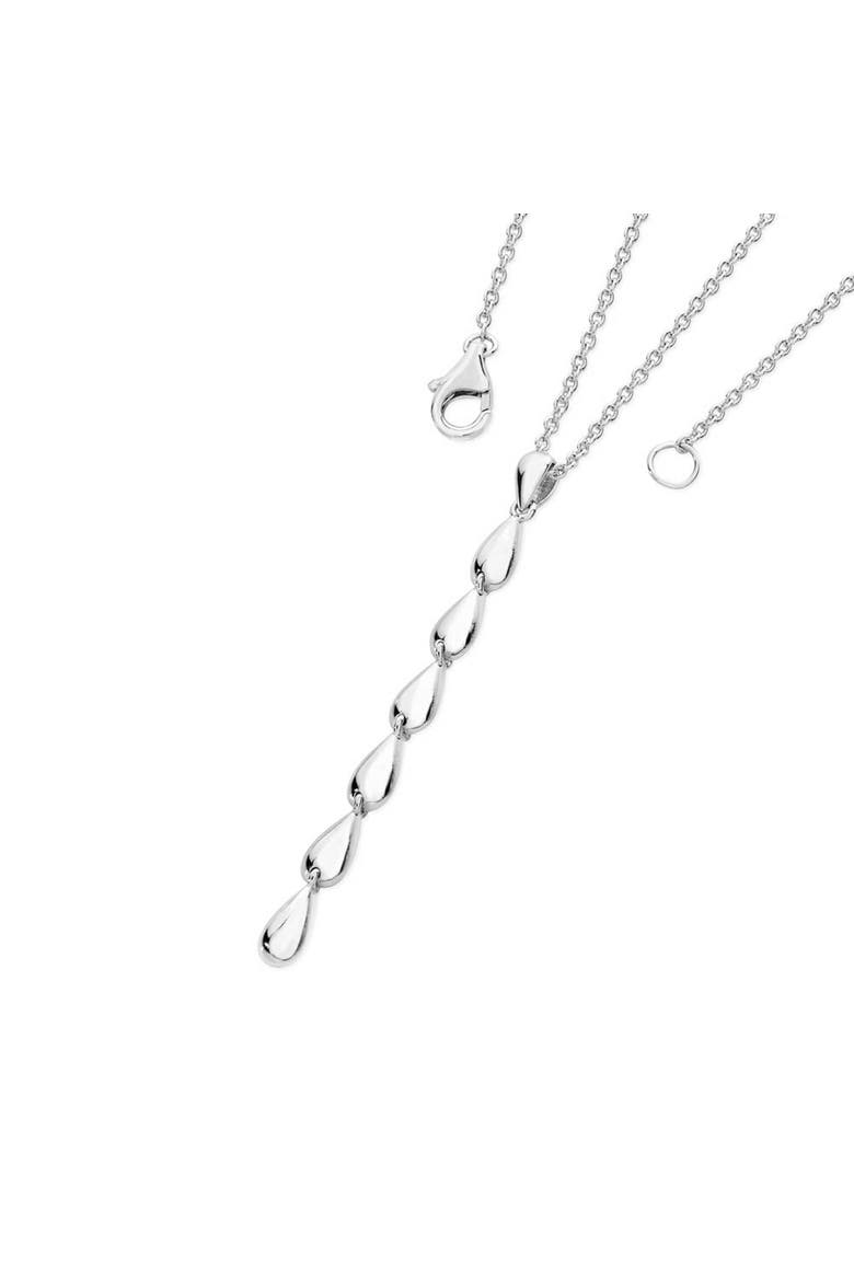 Long Tear Drop Pendant, Main, color, Sterling Silver