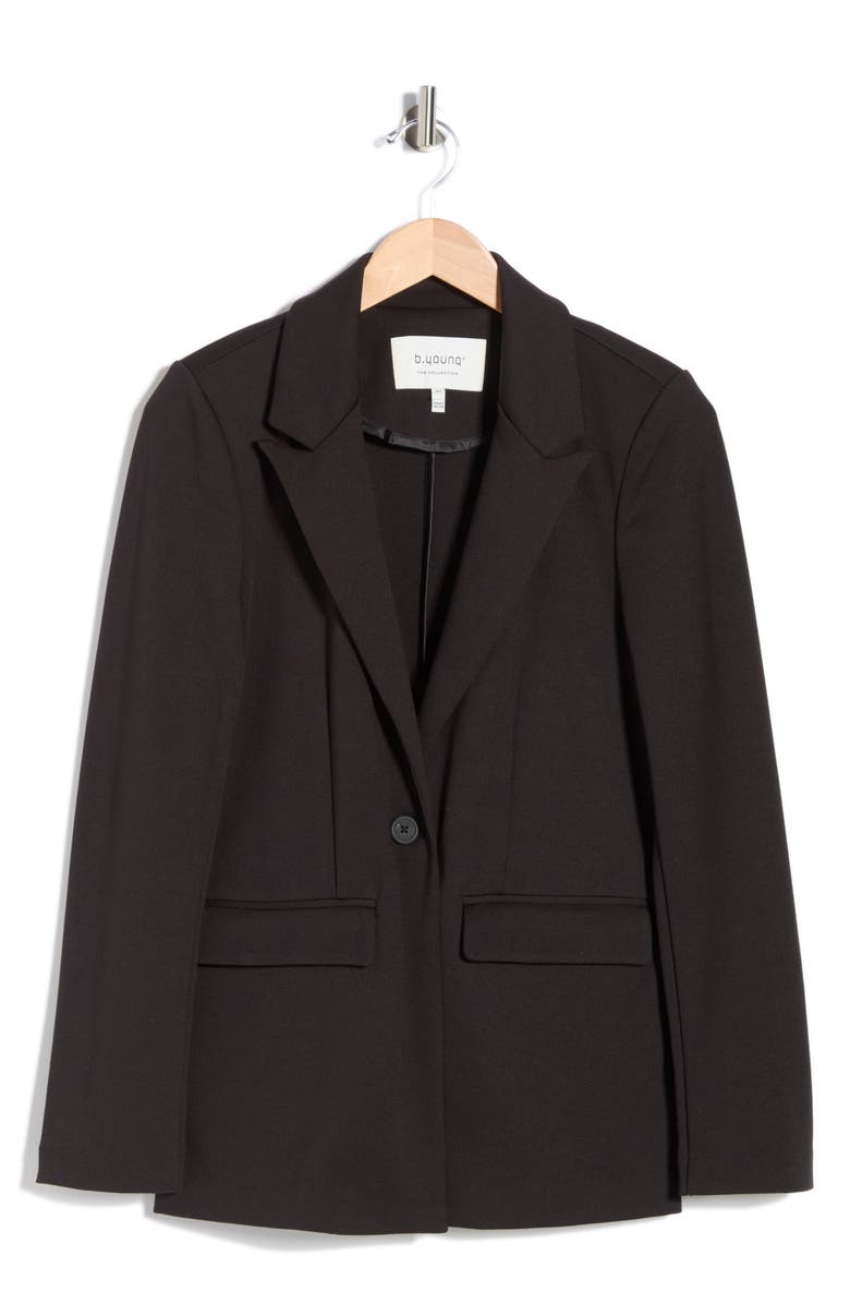 B.YOUNG Byrizetta Blazer, Main, color, Black