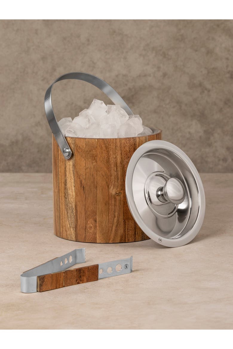 Chicago Ice Bucket, Main, color, Brown & Silver