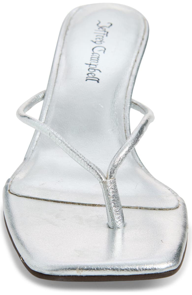 Jeffrey Campbell Simplicity Wedge Flip Flop, Alternate, color, Silver
