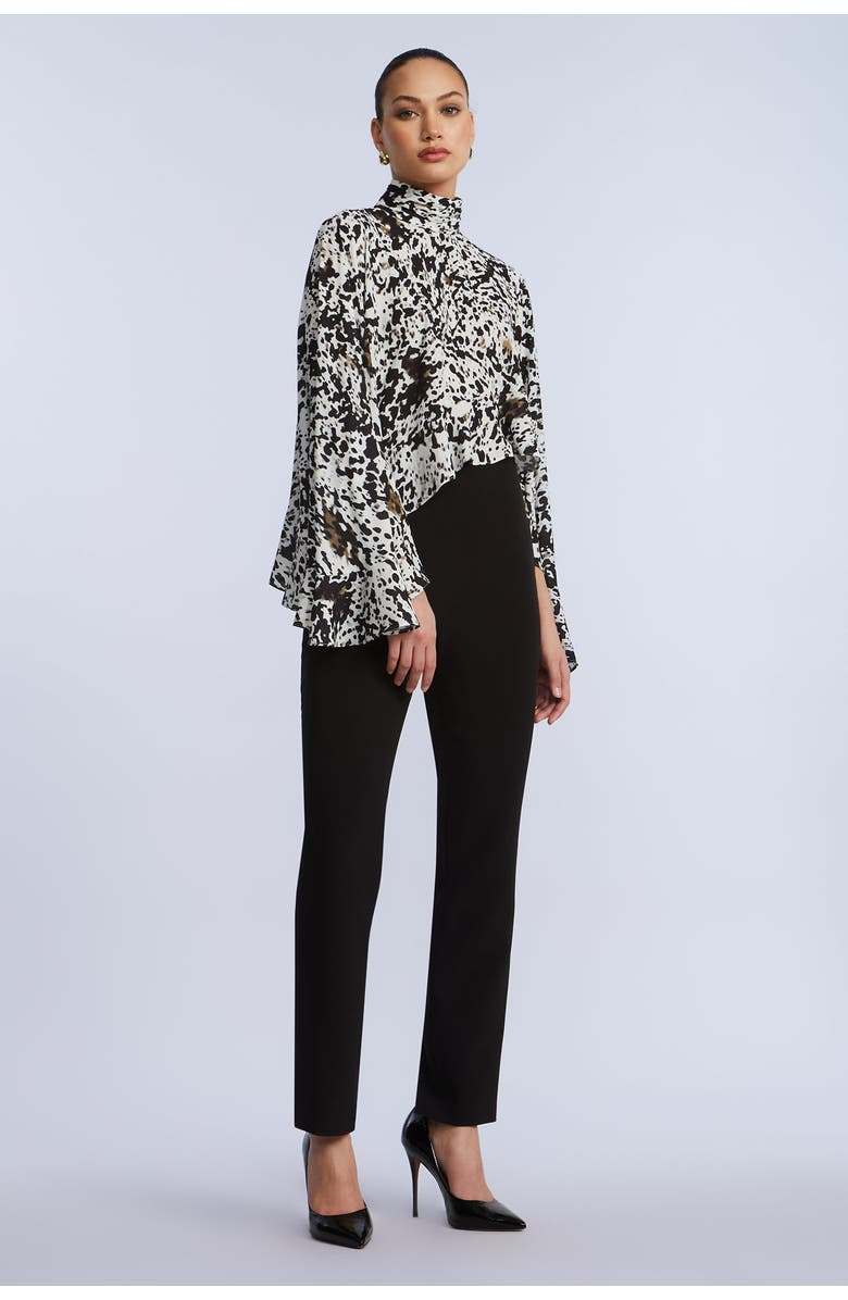 BCBGMAXAZRIA High Neck Top, Alternate, color, Dotty Print