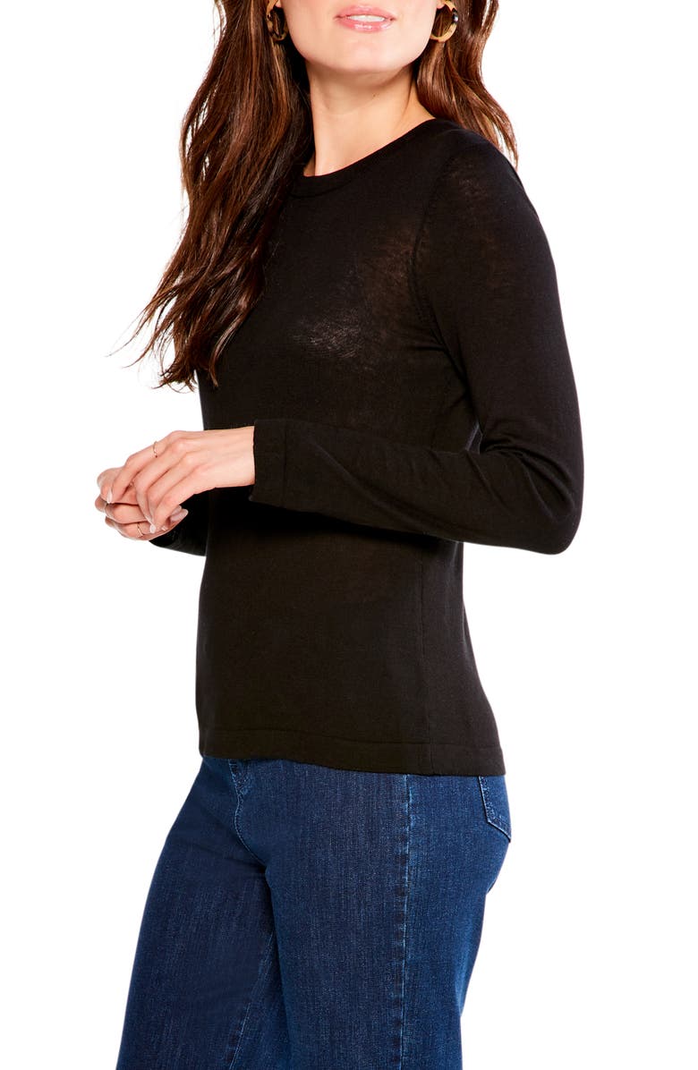 NIC+ZOE Crewneck Cotton Blend Sweater, Alternate, color,