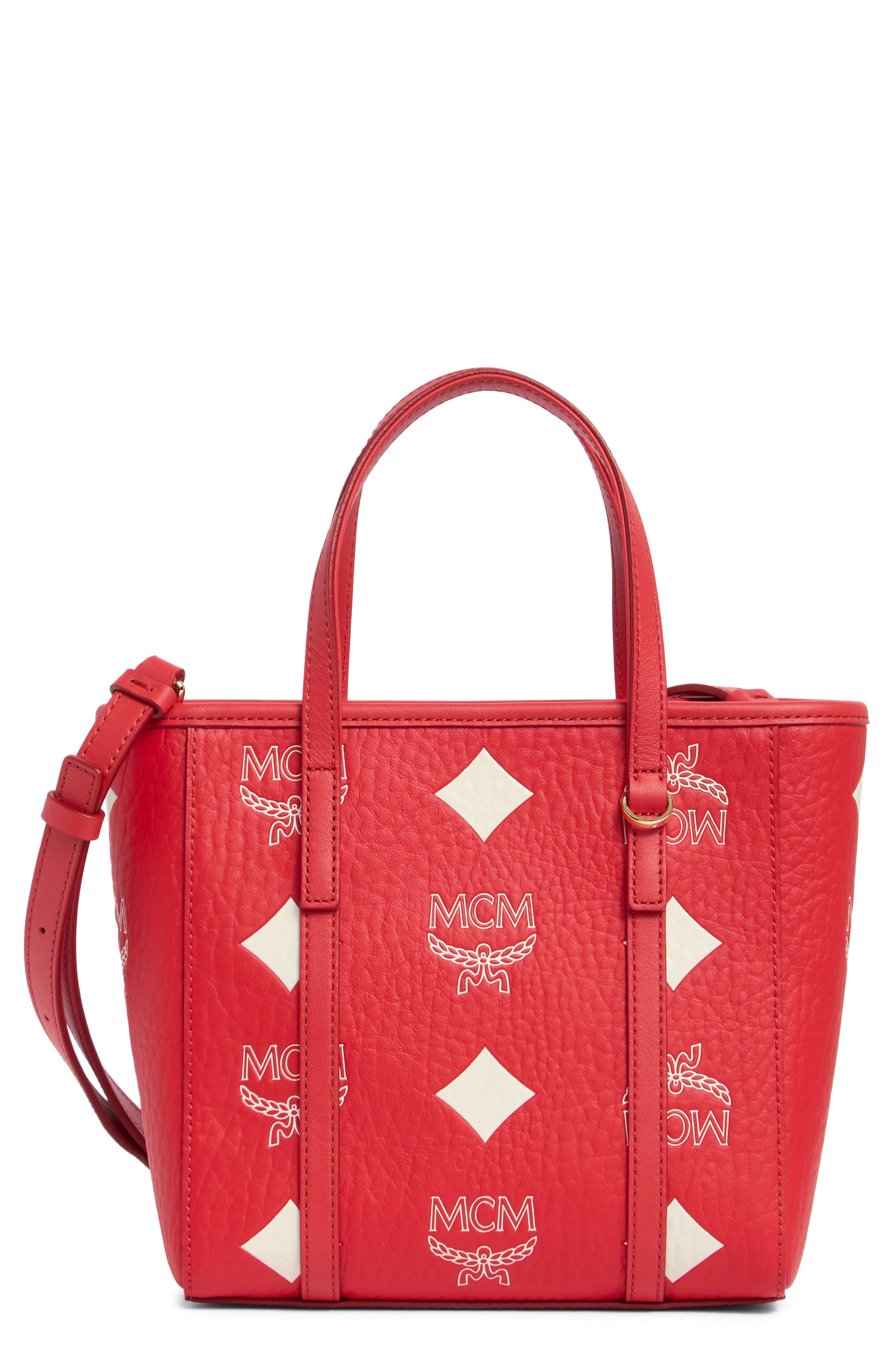 MCM Toni VI Mini Shopper Tote Bag, Main, color, 