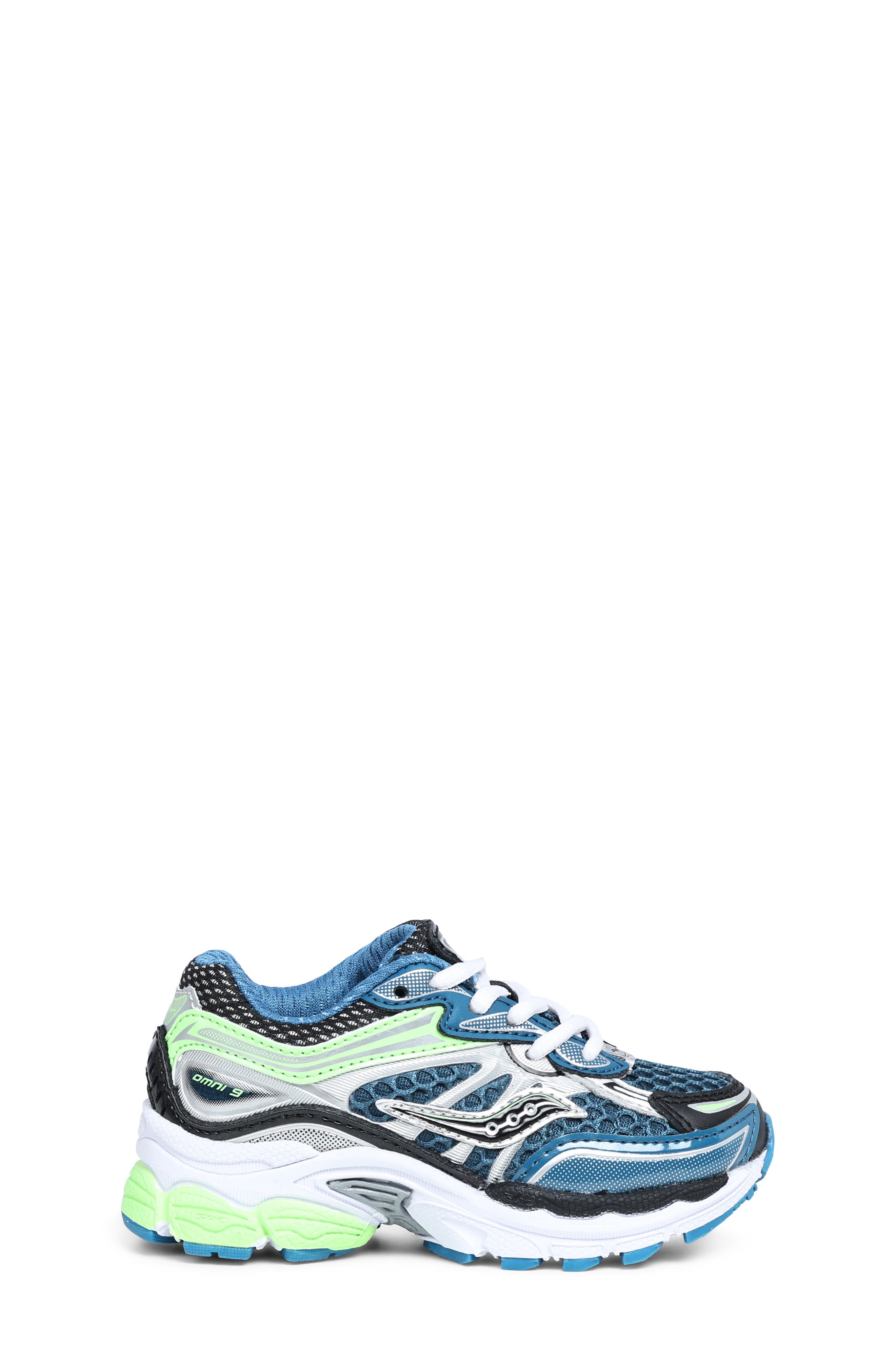 Kids' ProGrid Omni 9 Sneaker, Alternate, color, BLUE/ GREEN
