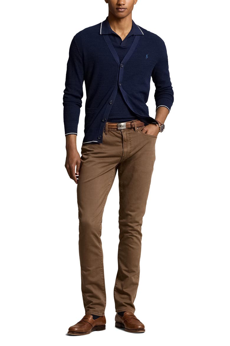 Sullivan Slim Tapered Leg Knit Pants, Alternate, color, DARK BROWN