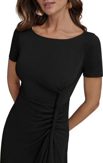 DKNY ★【ドレス】Twist Detail Knit Midi Dress 柔らかな肌触り Donna Karan New York Twist Detail Knit Midi Dress | Nordstrom