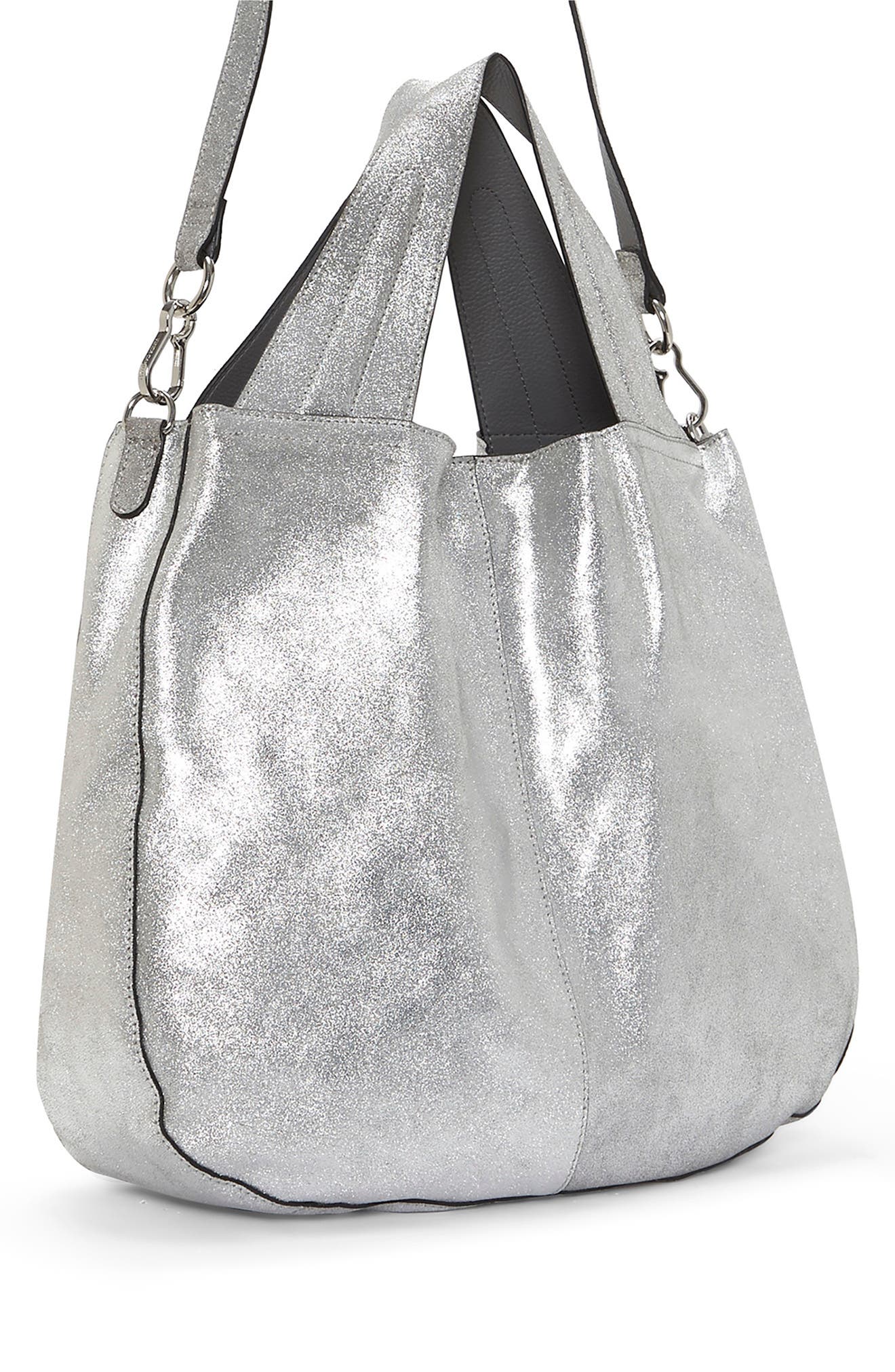 Miki Tote Bag, Alternate, color, SILVER 06
