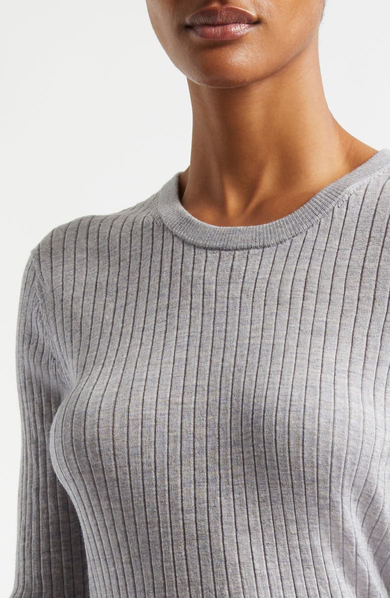 A.L.C. Kyle Merino Wool Long Sleeve Rib Top, Alternate, color,