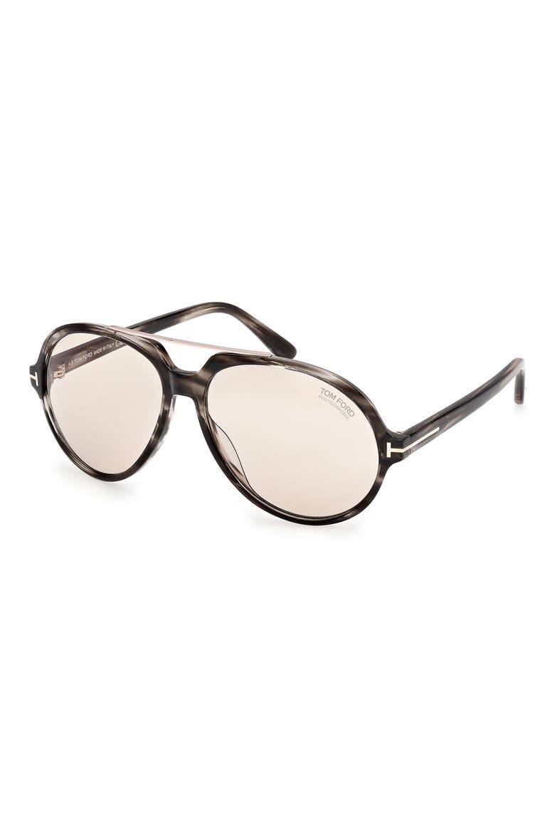 59mm Aviator Sunglasses, Alternate, color, HAVANA/ OTHER / BROWN