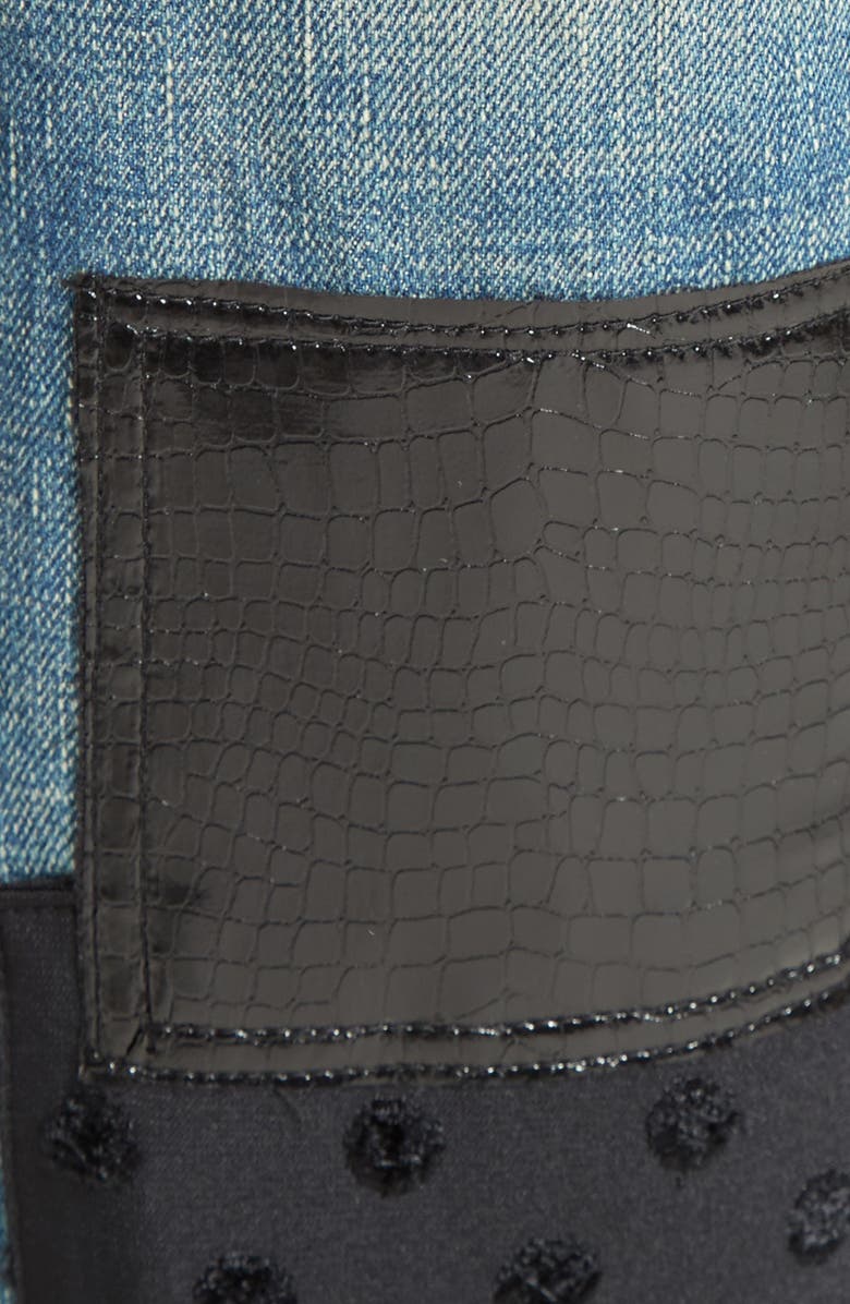 Junya Watanabe Patchwork Boyfriend Jeans, Alternate, color, 