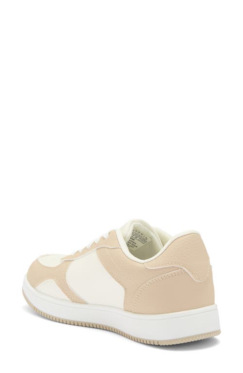 Danskin Two-toned Court Sneaker In Natural/natural