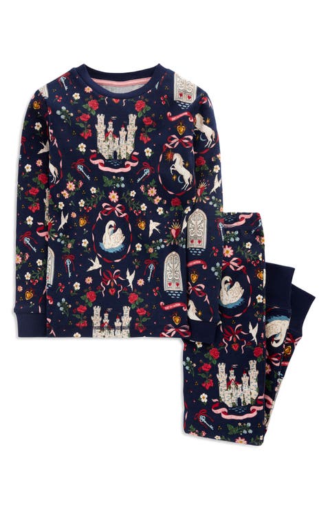 Kids' Glow-in-the-Dark Fitted Two-Piece Pajamas