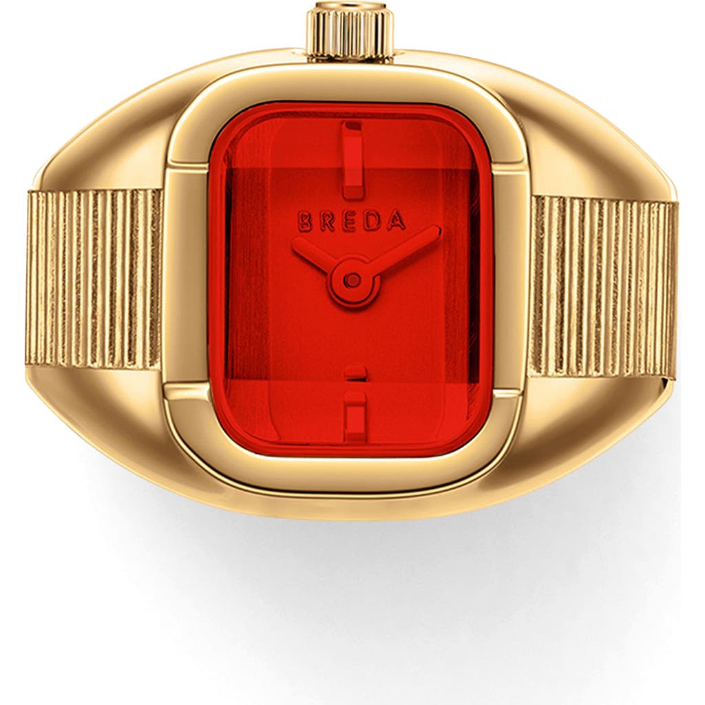 Breda Nocturne Time Ring, 16mm In Red