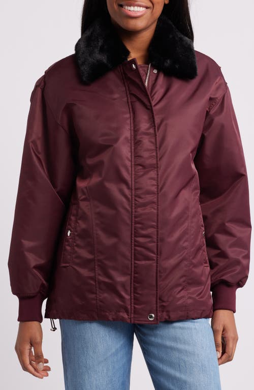 BLANKNYC BLANKNYC FAUX FUR COLLAR JACKET