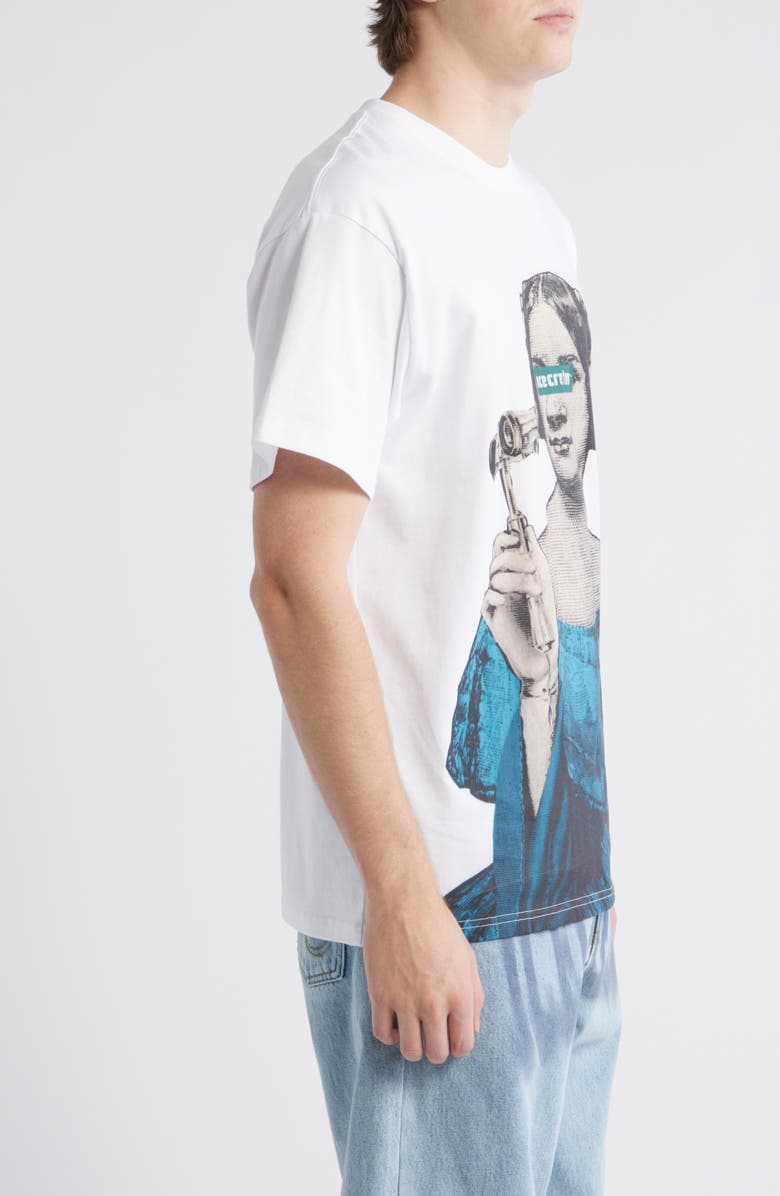 ICECREAM Opera Graphic T-Shirt, Alternate, color, White