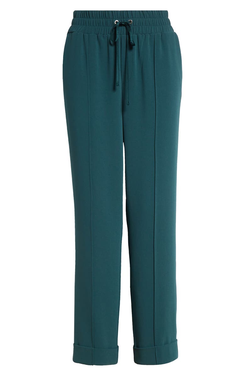Cinq à Sept Everly Cuffed Ankle Drawstring Pants, Alternate, color, Green Onyx