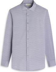 Bugatchi James OoohCotton® Herringbone Button-Up Shirt