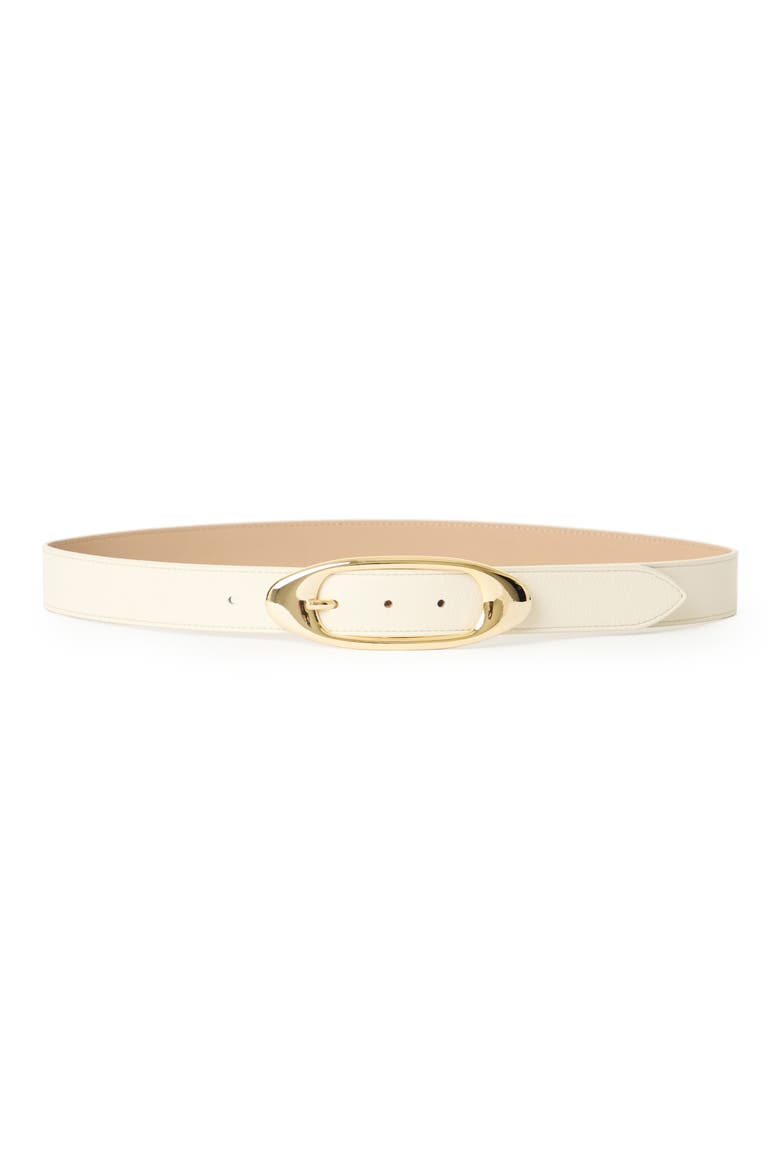 Candice Leather Belt, Main, color, GESSO GOLD