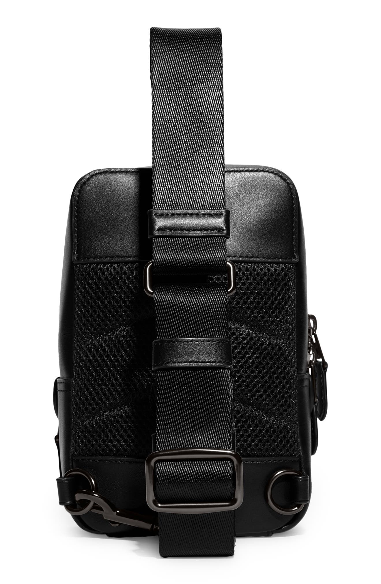 COACH Gotham 13 Signature Leather Sling Pack, Alternate, color, 