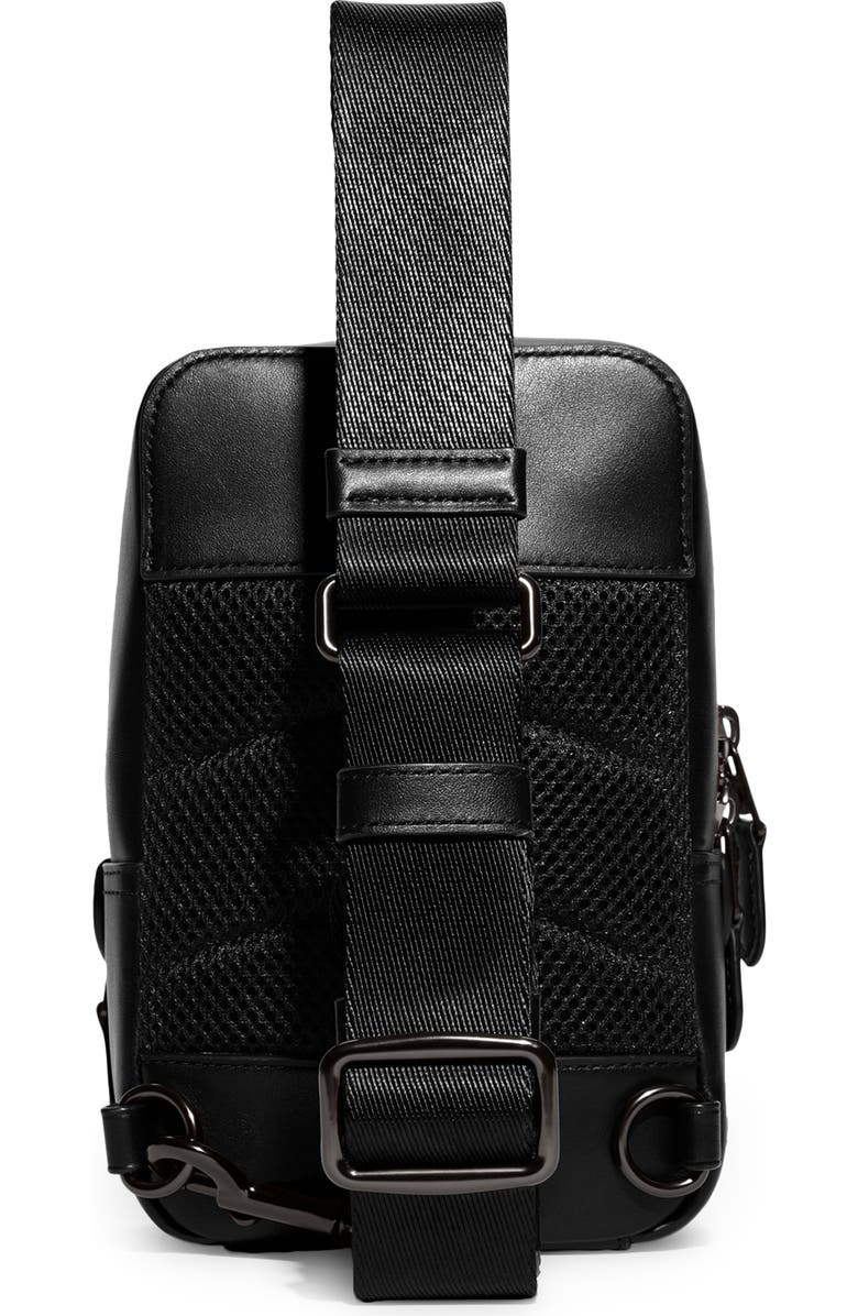 COACH Gotham 13 Signature Leather Sling Pack, Alternate, color,